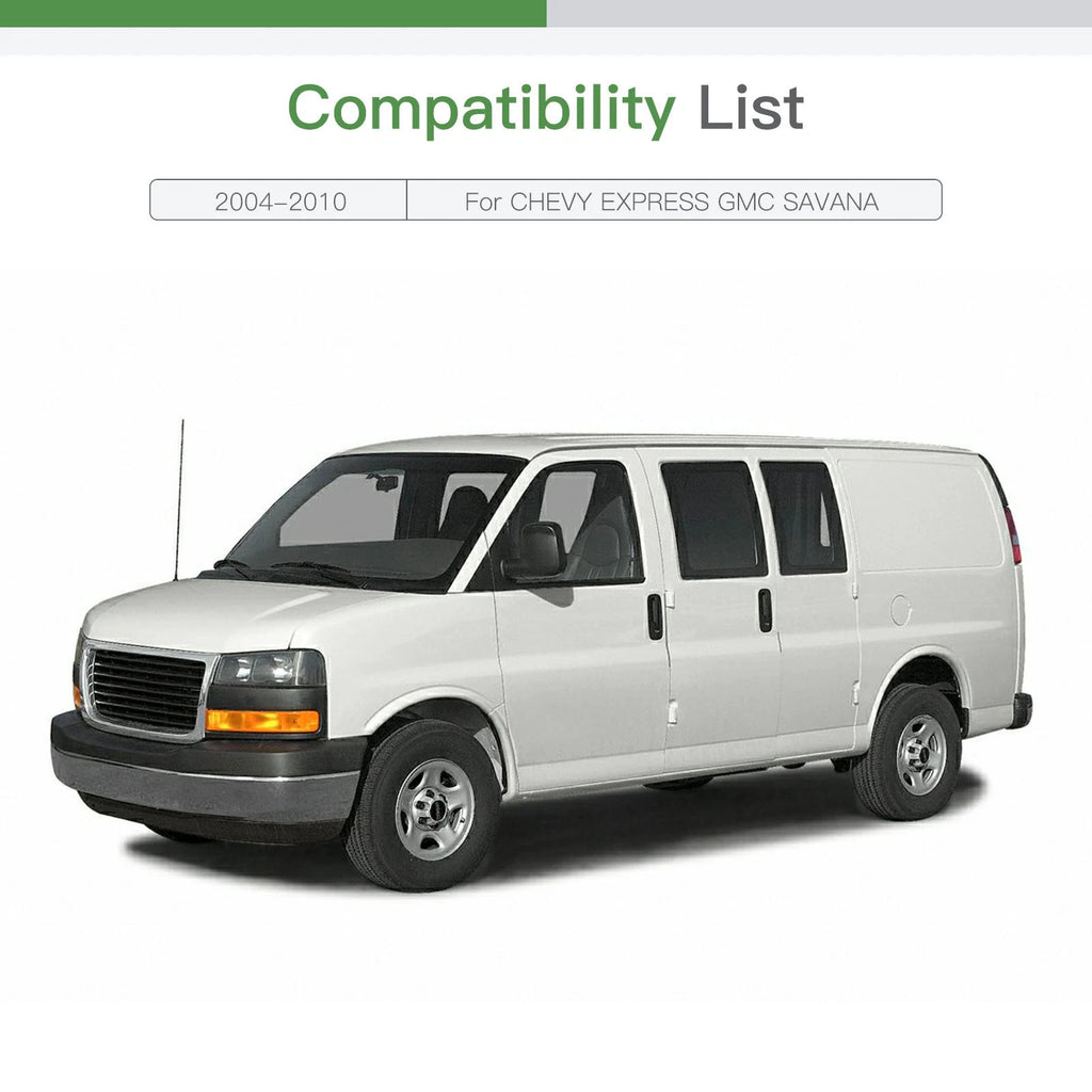Driver Side Upper Glass Mirror for Chevy Express/GMC Savana (2004–2010)