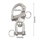 316 Stainless Steel Quick Release Snap Shackle for Marine Use (WLL 800 lbs)