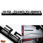 3.5L Twin Turbo Metal Decal Emblem for Ford Pickup