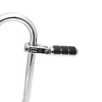 Chrome Highway Cuboid Footpeg Rest w/ P-Clamp 1 1/4" for Harley Dyna