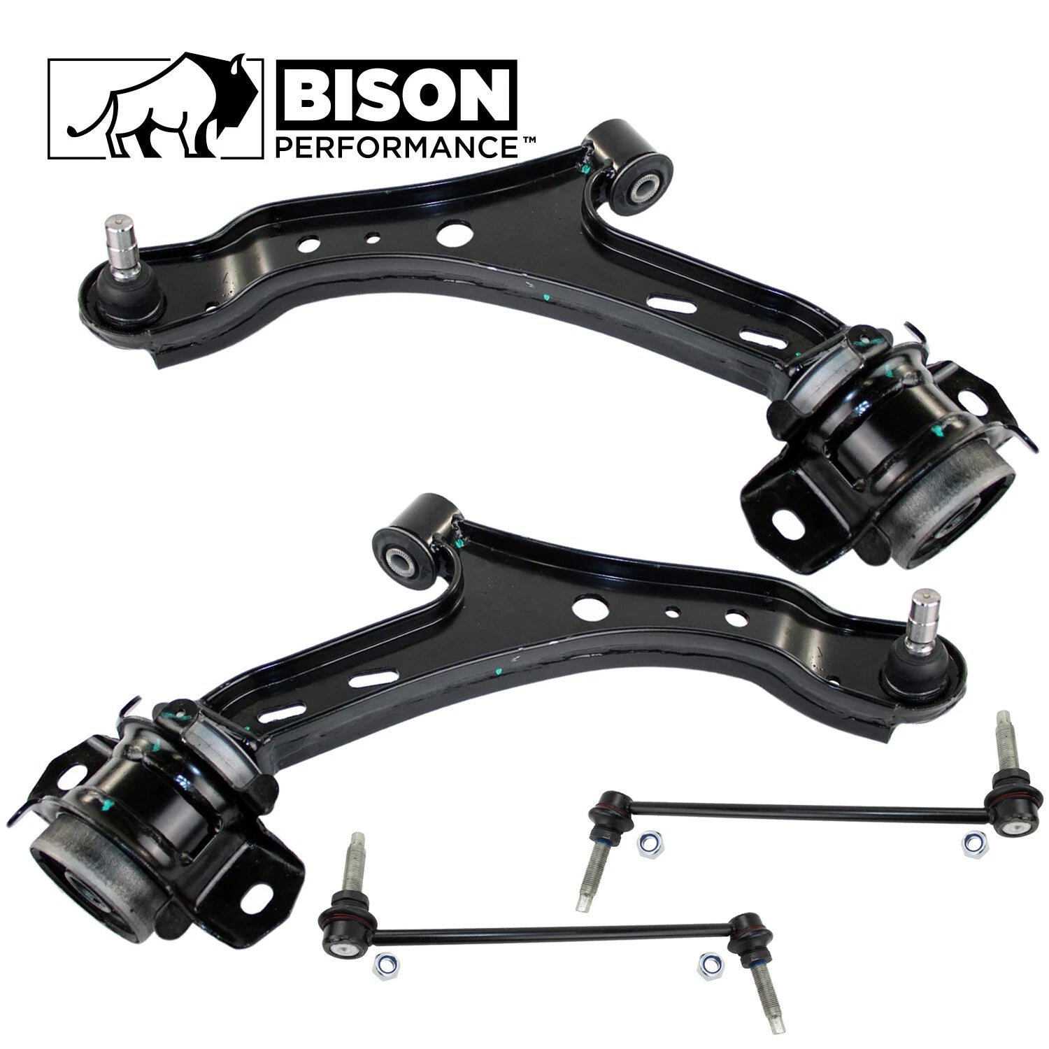 Set of 4 Front Lower Control Arm Sway Bar Links for Mustang (2005–2010)