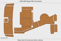 EVA Pads for Regal 3360 Cockpit Swim Platform (2006) Teak Deck Faux Floor