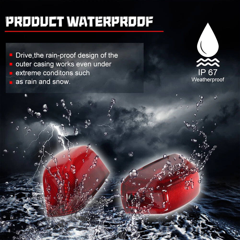5X Red Rear Cab Roof Marker Running Lights for Ram ProMaster 1500 2500 3500 (2014–2023)