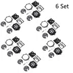 Set of 6 Carburetor Diaphragm Kit for Husqvarna 44 140S 240S 444 (Walbro K10-HDC)