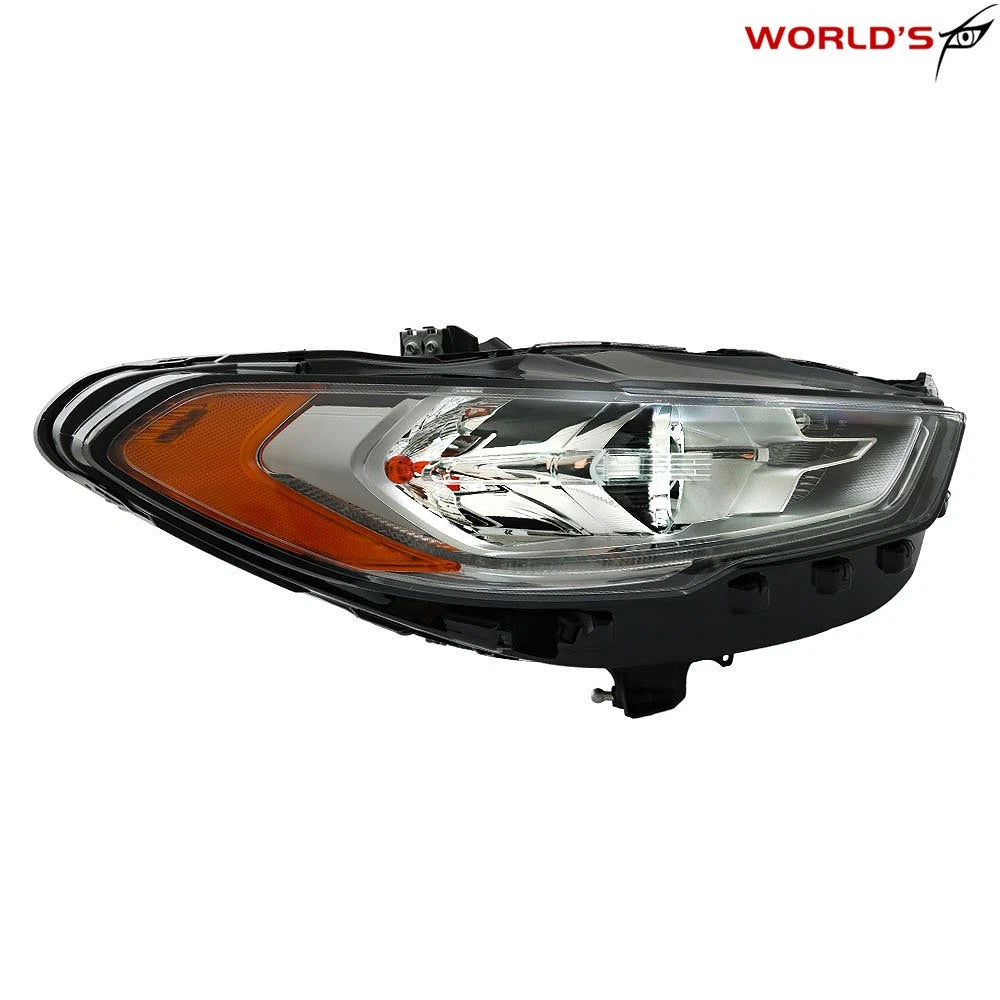 Halogen Headlight with LED DRL for Ford Fusion (2017–2019) Chrome Housing