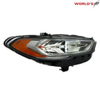 Halogen Headlight with LED DRL for Ford Fusion (2017–2019) Chrome Housing