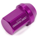 20Pcs Aluminum Purple Closed End Lug Nuts + Adapter M12X1.5 for JDM Vehicles