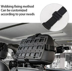 Tactical Molle Panel Headrest Gun Rack Storage for Universal Vehicle