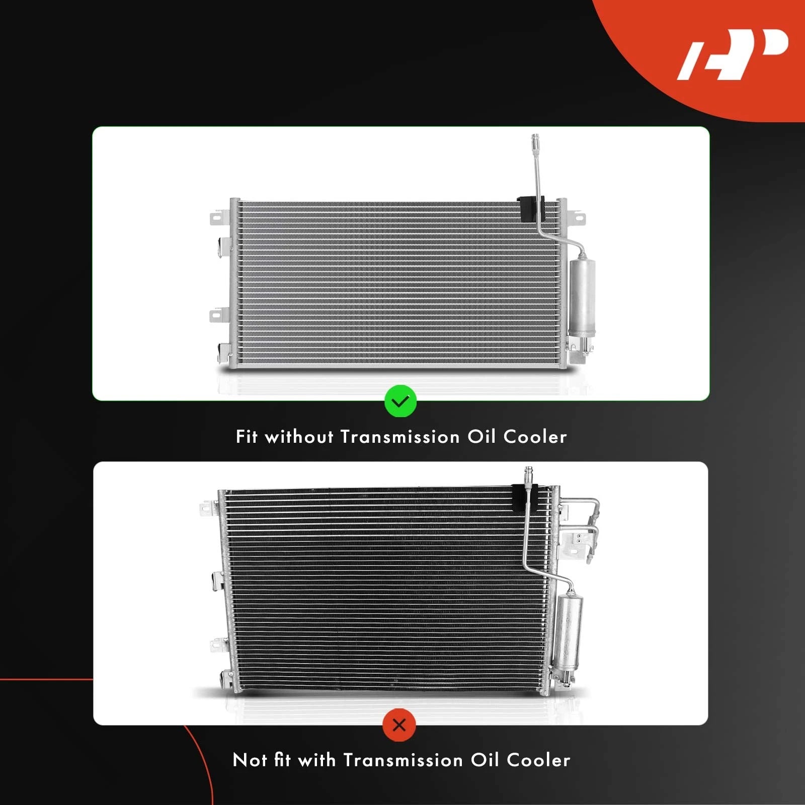A/C Condenser & Cooling Fan Assembly Kit for Ford Focus (2008-2011)