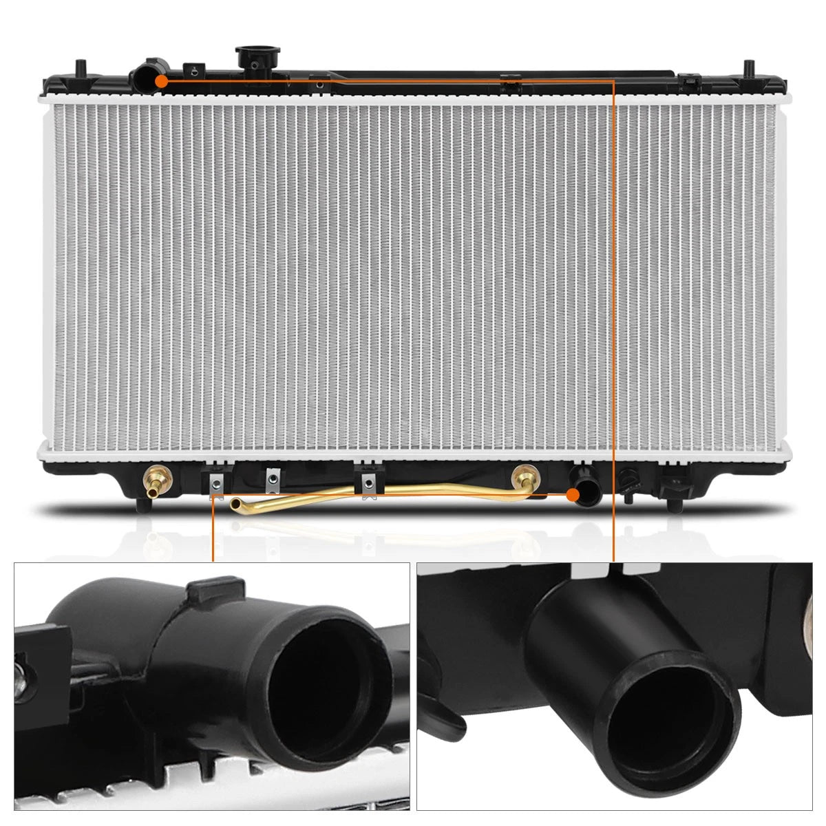 Aluminum Cooling Radiator for Mazda Protege (1995–1998) DPI-1704