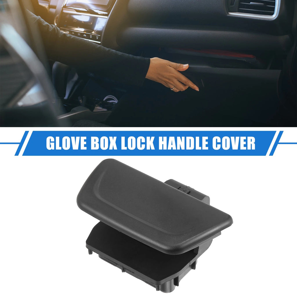Glove Box Lid Latch Lock Handle Cover for Ford Fiesta (2011–2019) Black