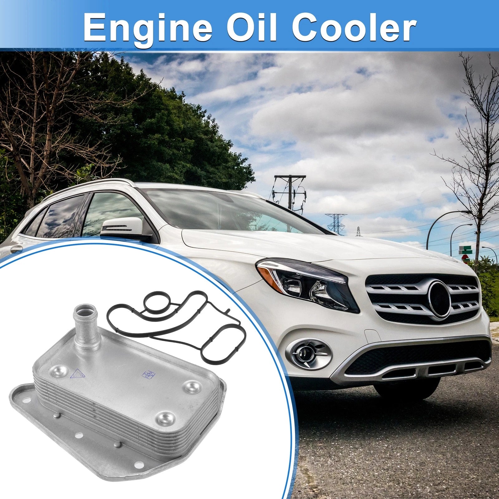 Engine Oil Cooler with Seals for Dodge Sprinter 3500 (2007–2018) No. 6461880301