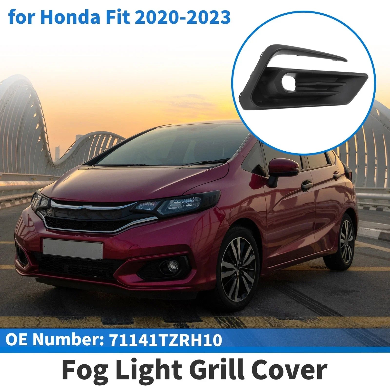 Front Right Fog Light Grill for Honda Fit (2020-2023)