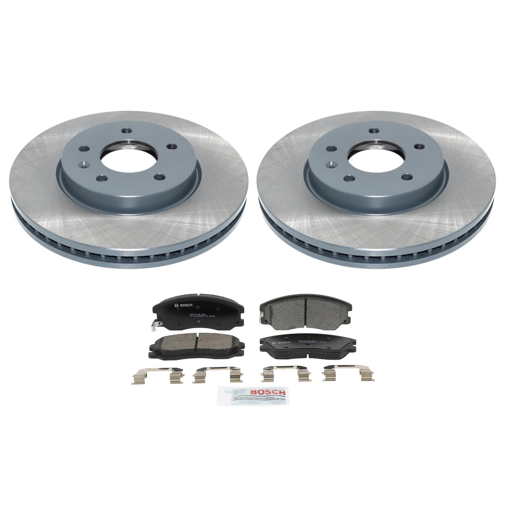 Front Rotors & Bosch QuietCast Ceramic Brake Pads Kit for Equinox Vue (2005–2010)
