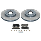 Front Rotors & Bosch QuietCast Ceramic Brake Pads Kit for Equinox Vue (2005–2010)