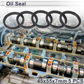 Set of 5 Oil Seal Rotary Shaft Seal NBR Rubber 45x55x7mm