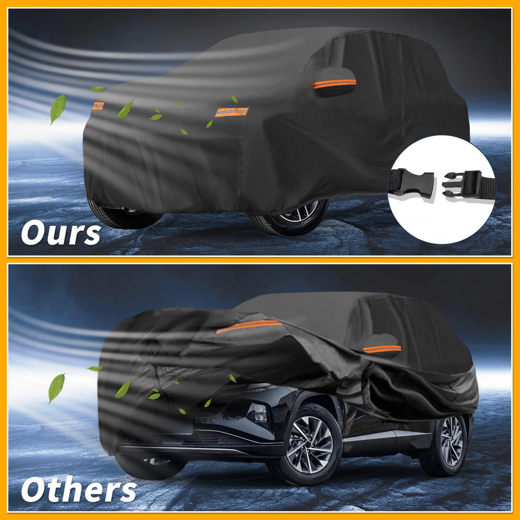 Waterproof All Weather Car Cover for Hyundai Tucson (2016–2023) 190T-PU Zipper