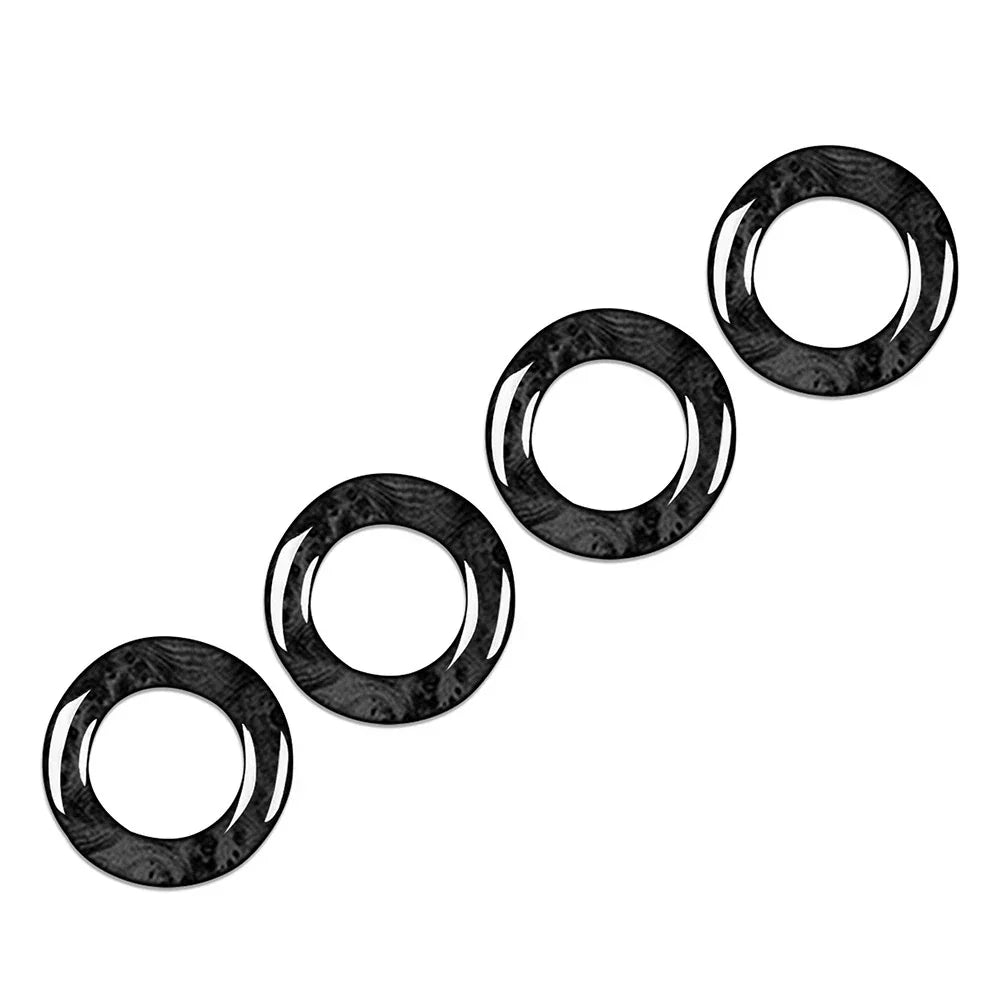 4 x Interior Door Lock Pin Cover Rings for Mercedes Benz GLC Class (2015-2021)