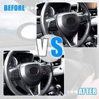 3 Pcs Carbon Fiber Steering Wheel Cover Trim for Toyota Corolla 