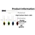 Set of 5 Carp Baiting Needles High Carbon Steel 15.3cm to 7.6cm