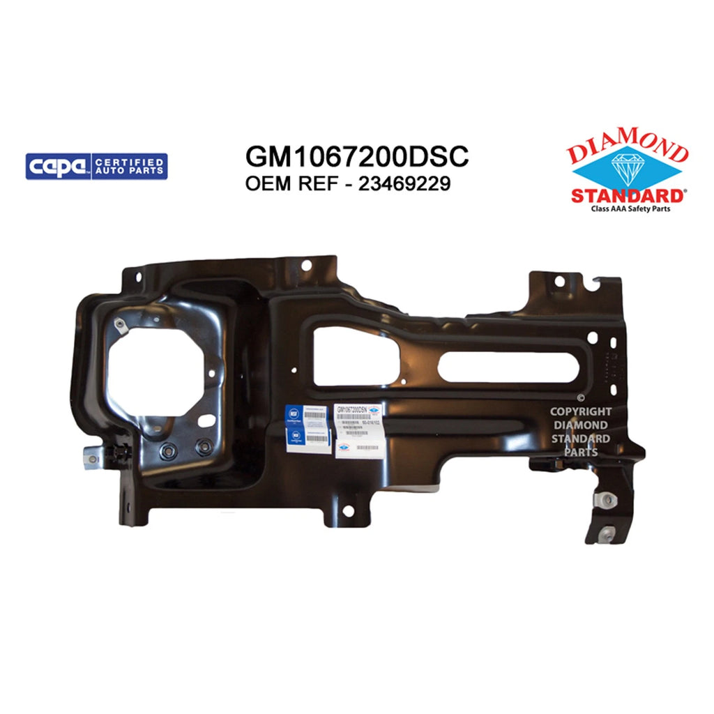 Replacement Steel Front Passenger Side Outer Bumper Mounting Bracket for