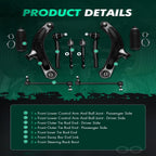 12x Front Sway Bar Links & Control Arms for Honda Civic