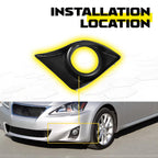 Set of 2 Front Fog Light Bezels for Lexus IS250 IS350 (2011â2013)