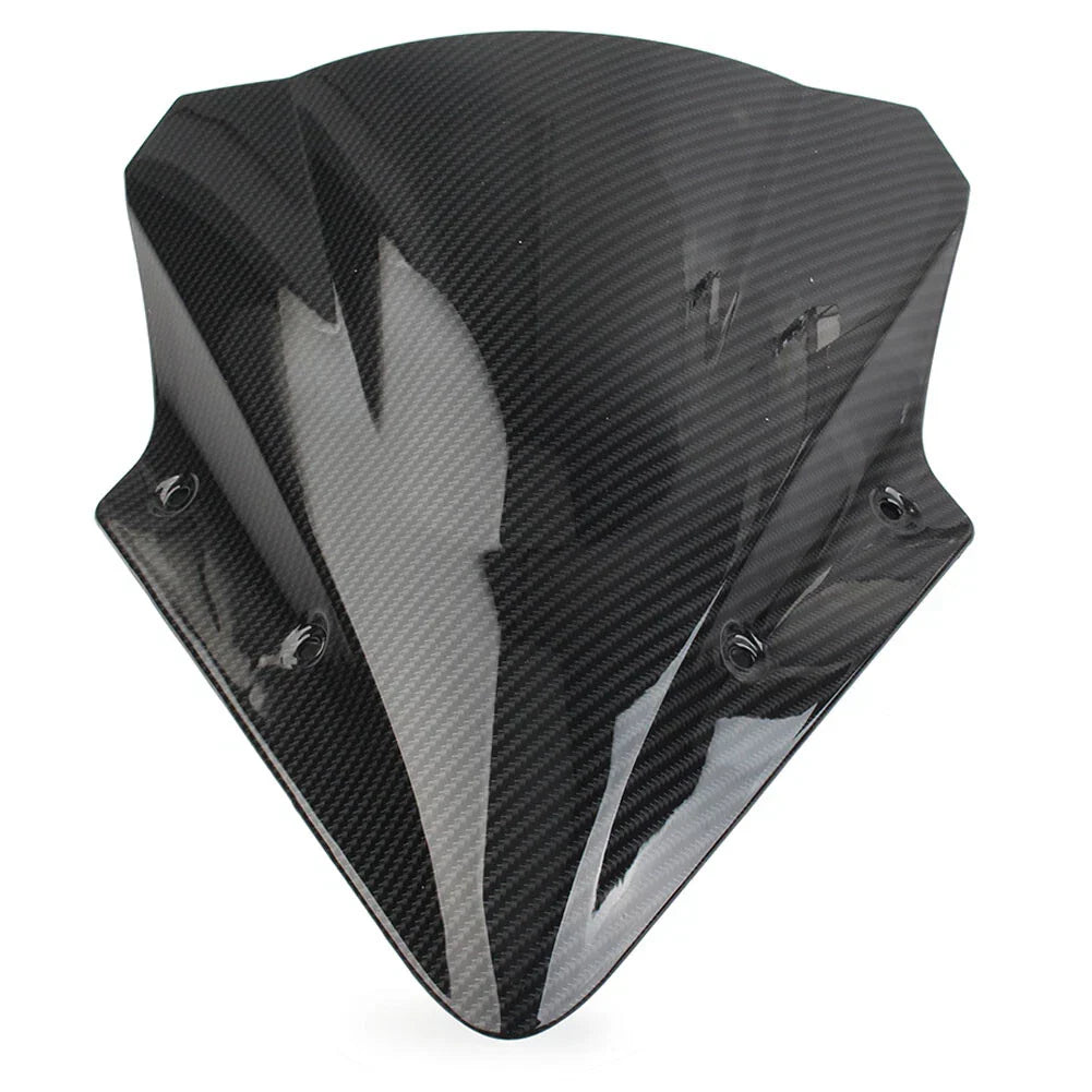 Black Carbon Fiber Windshield for Kawasaki Ninja 650 EX650 ER6F (2017-2019)