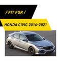 3X Carbon Fiber Center Dashboard Console Cover Trim for Honda Civic (2016–2021)