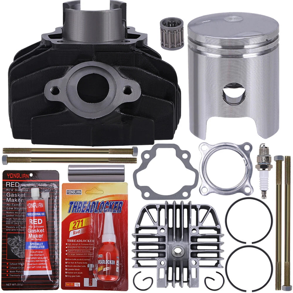Top End Kit with Bore 47mm Cylinder Piston Gaskets for Yamaha PW80 (1983–2006)