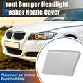 Washer Nozzle Cover Left Side Front Bumper for BMW E90 E91 (Silver Tone)