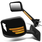 Sequential LED Turn Signal Hood Mirrors for International MV HV LT (2018–2022)