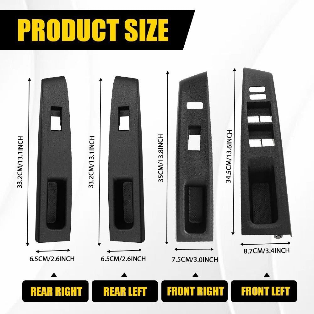 4X Power Window Switch Bezel Cover Trim for Toyota Yaris (2012–2014)