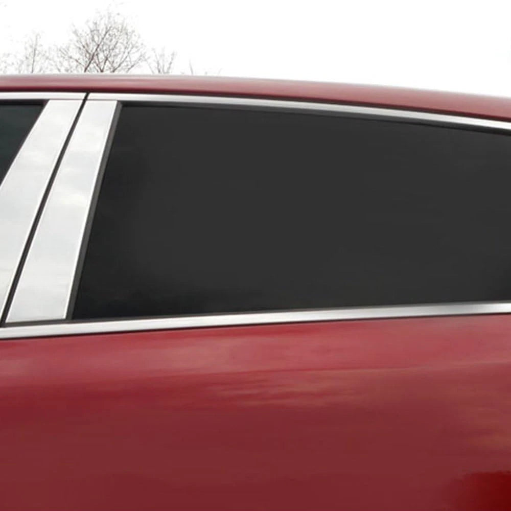 6pc Luxury Stainless Steel Pillar Post Trim for Kia Sportage (2017–2022)