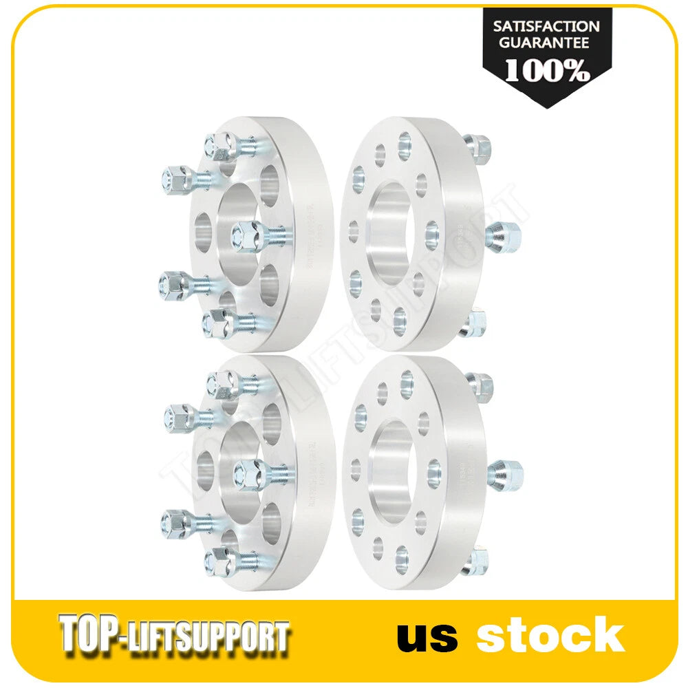 Set of 4 Wheel Adapters 5x5.5 to 5x5 for Dodge Ram 1500, Ford F-150, Bronco