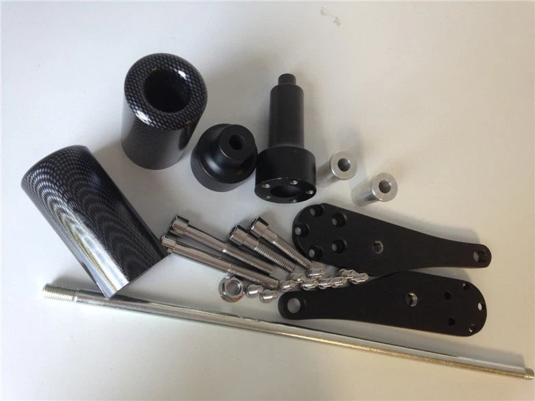 No Cut Frame Slider Protector for Kawasaki ZX10R (2006–2007) Carbon