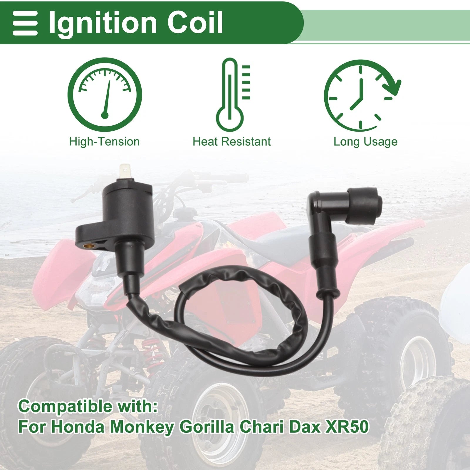 Ignition Coil for Honda Monkey Gorilla Chari Dax XR50 (Year Unknown)
