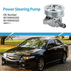 Power Steering Pump with Pulley for Honda Accord 2008-2012 2.4L