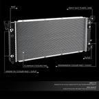 Aluminum Core Radiator for Silverado Tahoe Sierra Yukon 5.3L 6.2L (2014–2016) 13397