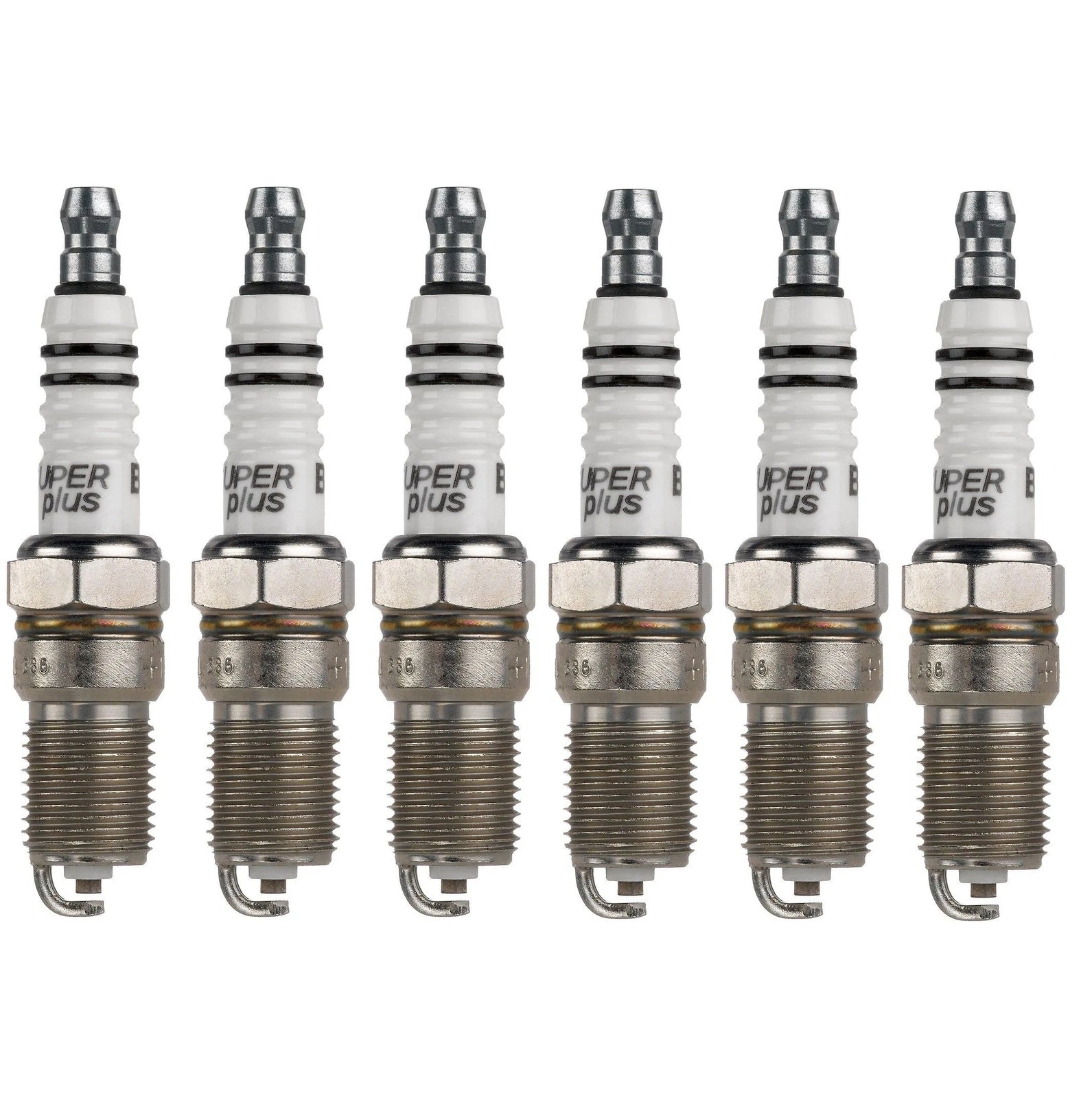Set of 6 Bosch Super Plus Nickel Spark Plugs 0.060 for Buick Oldsmobile Pontiac