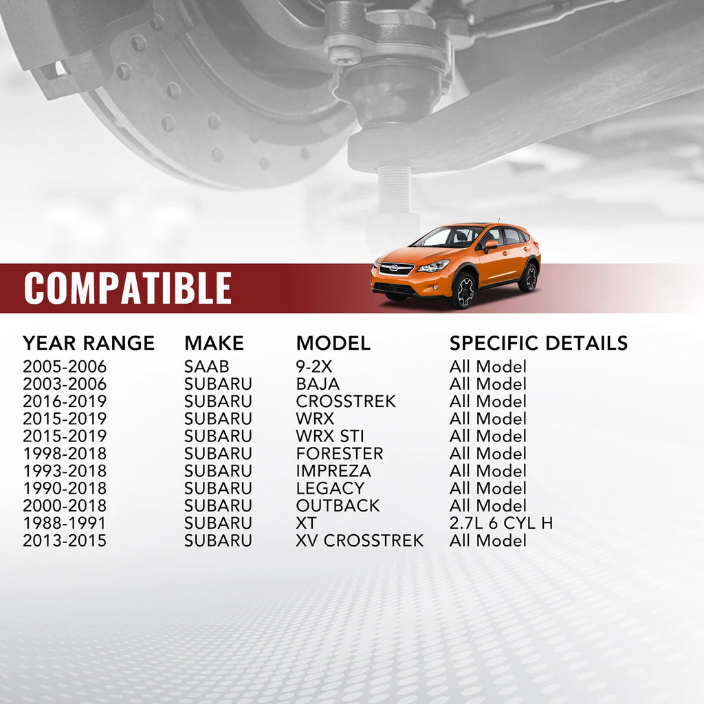 Front Lower Ball Joint Suspension Kit for 2013-2015 Subaru XV Crosstrek