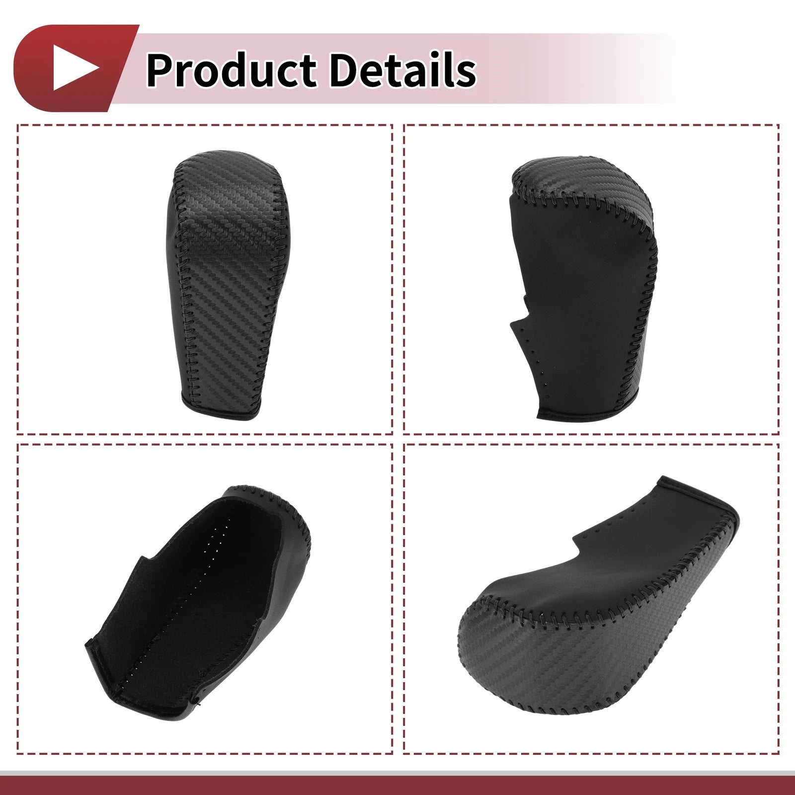 1 Pc Gear Shift Knob Cover for BMW 3 Series E90 (2004–2012) Black