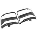 Pair of Black Headlight Trim Bezel Covers for Chevy Silverado 1500 (2016–2018)