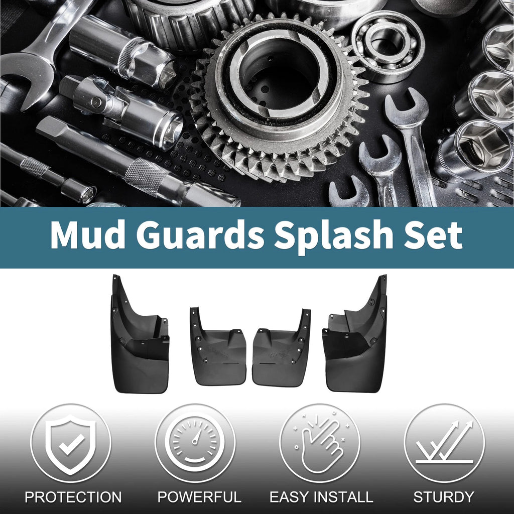 Set of 4 Mud Flaps Splash Guards for Toyota Land Cruiser Prado FJ150 (2010–2018)