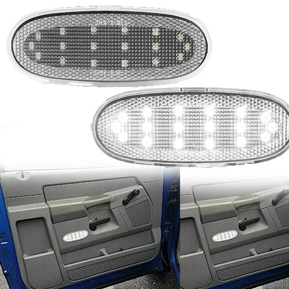 White LED Front Door Panel Reflector Light for Dodge Ram 1500 2500 4500 (2002–2023)