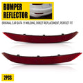 Rear Reflector Bumper Lights Lamp Pair for Volkswagen Jetta (2019–2021)