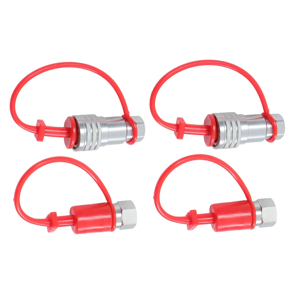 Set of 2 Ag Hydraulic Quick Connect Couplers for Pioneer Style ISO 5675