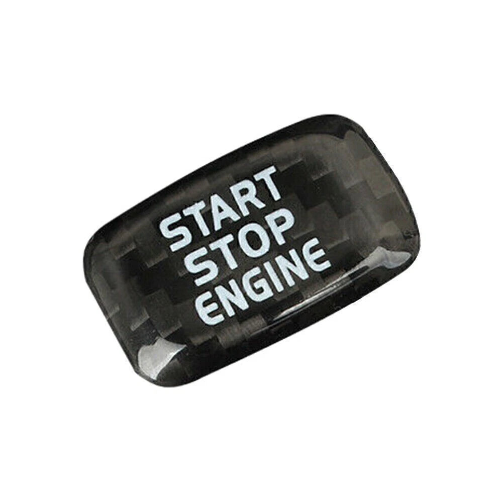 Carbon Engine Start Stop Button Sticker for Volvo V40 V60 S60 S80 XC60 (2012–2020)