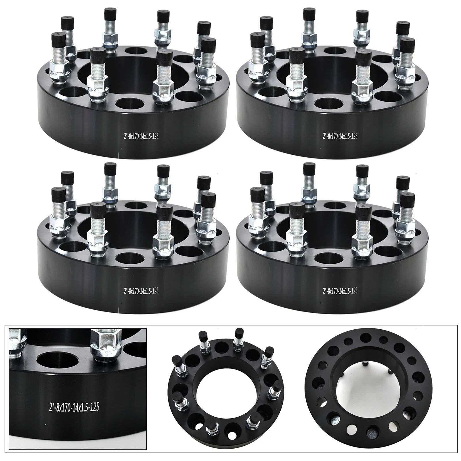 8PC 2in Wheel Spacers for Ford F-250 F-350 Super Duty Excursion (1999–2004)