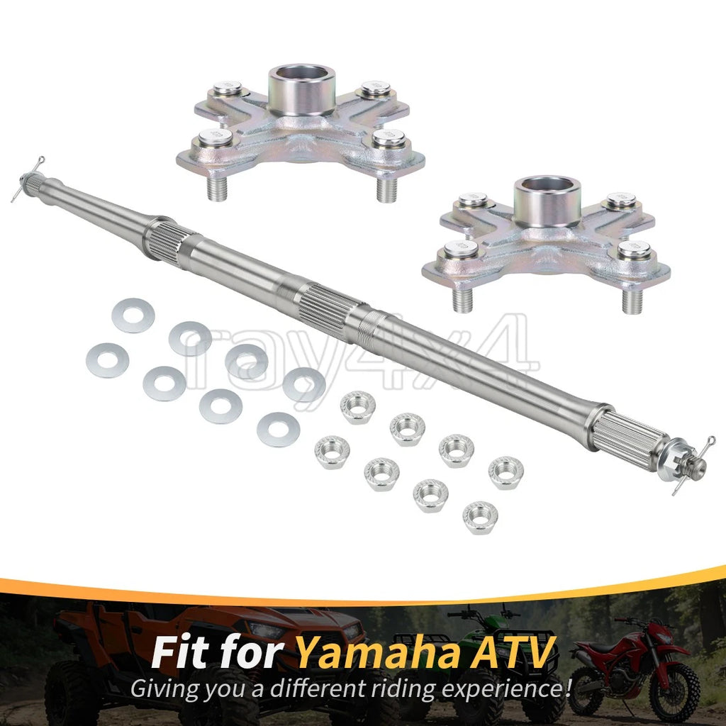 Rear Axle Shaft & Wheel Hubs Kit for Yamaha Raptor 350 YFM350 (2004–2013)